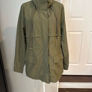 Womans Ashley By 26 International Utility Collection Green Medium Utility Jacket